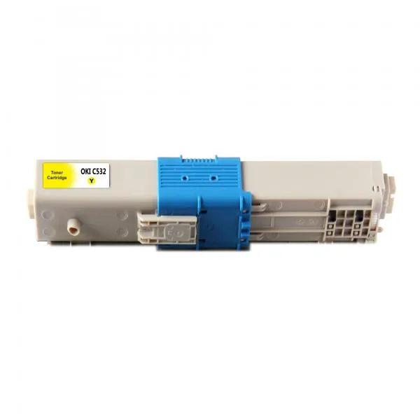D&C Toner C532 Y, kompatibler Toner für OKI C532dn, OKI C542dn, OKI MC573dn, OKI MC563dn