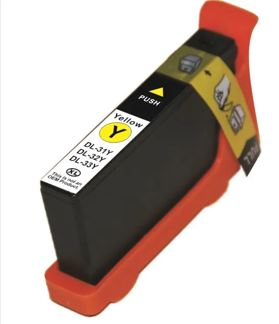 D&C DL 31/32/33/34 XL Y (Yellow), kompatible Tintenpatrone für Dell V525w, Dell V725w