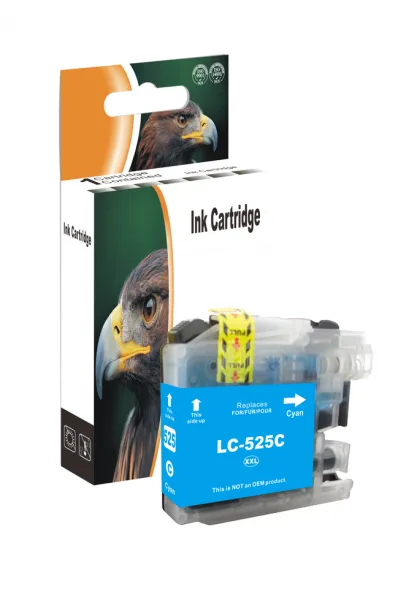D&C LC-525 XL C (Cyan) für Brother DCP J100, DCP J100 Series, DCP J105, MFC J200