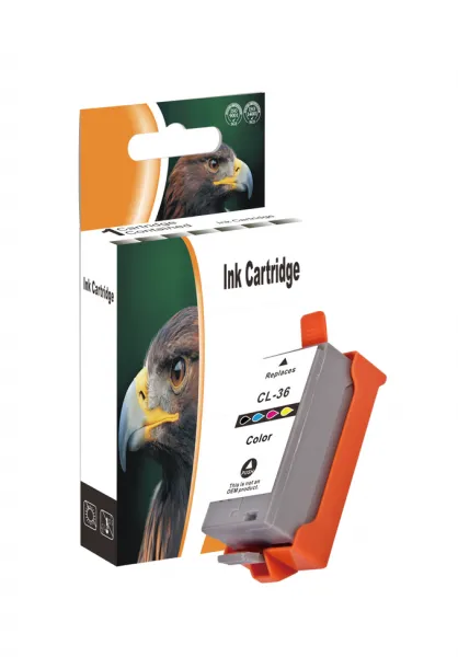 D&C CLI-36 C (Color), kompatible Tintenpatrone für Canon PIXMA iP 100, iP 100 PORTABLE, iP 100 v, iP 110, iP 110 + Battery, iP 110 Series, MINI 260, TR 150