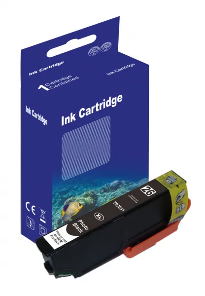 D&C T2631 XL BK (Schwarz), kompatible Tintenpatrone für Epson XP-600, XP-700, XP-800, XP-605, XP-510, XP-810, XP-710, XP-615, XP-610, XP-520, XP-620, XP-625, XP-720, XP-820