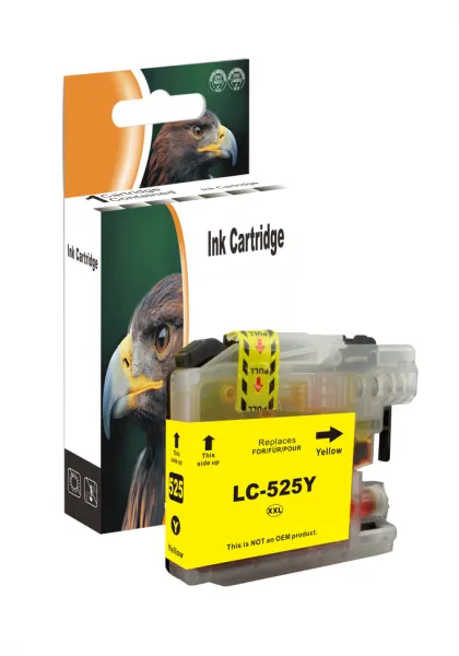 D&C LC-525 XL Y (Yellow) für Brother DCP J100, DCP J100 Series, DCP J105, MFC J200