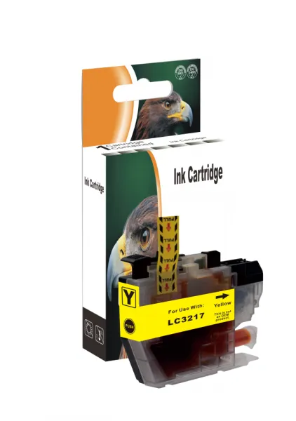 D&C LC-3217 Y (Yellow), kompatible Tintenpatrone für Brother MFC-J5330, MFC-J5330, MFC-J5335, MFC-J5730, MFC-J5830, MFC-J5930, MFC-J6530, MFC-J6535, MFC-J6730, MFC-J6930, MFC-J6935