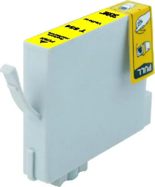 D&C T0554 Y (Yellow), kompatible Tintenpatrone für Epson Stylus Photo R240, R245, RX420, RX425, RX520